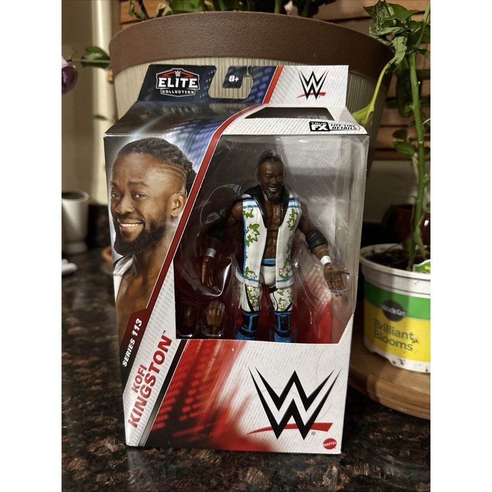 WWE Kofi Kingston Series 113 Mattel Elite Wrestling Series Collectible! NIB